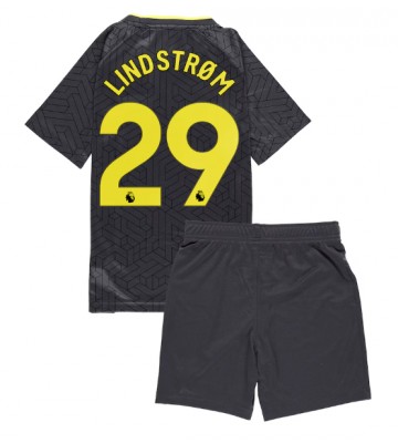 Everton Jesper Lindstrom #29 Segunda Equipación Niños 2024-25 Manga Corta (+ Pantalones cortos)